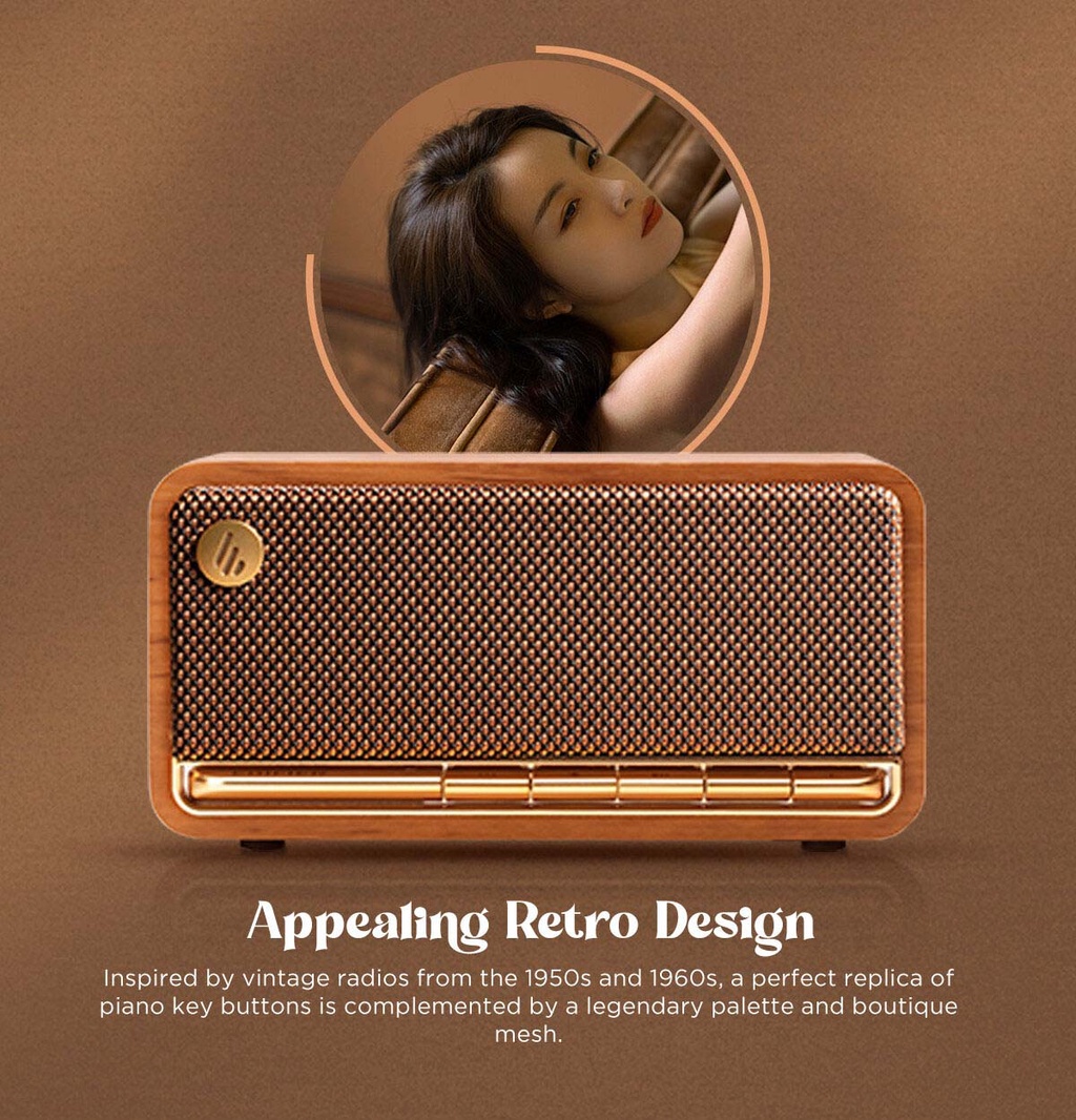 Edifier MP230 Vintage Speaker Portable Bluetooth 5.0 Retro Buttons ...