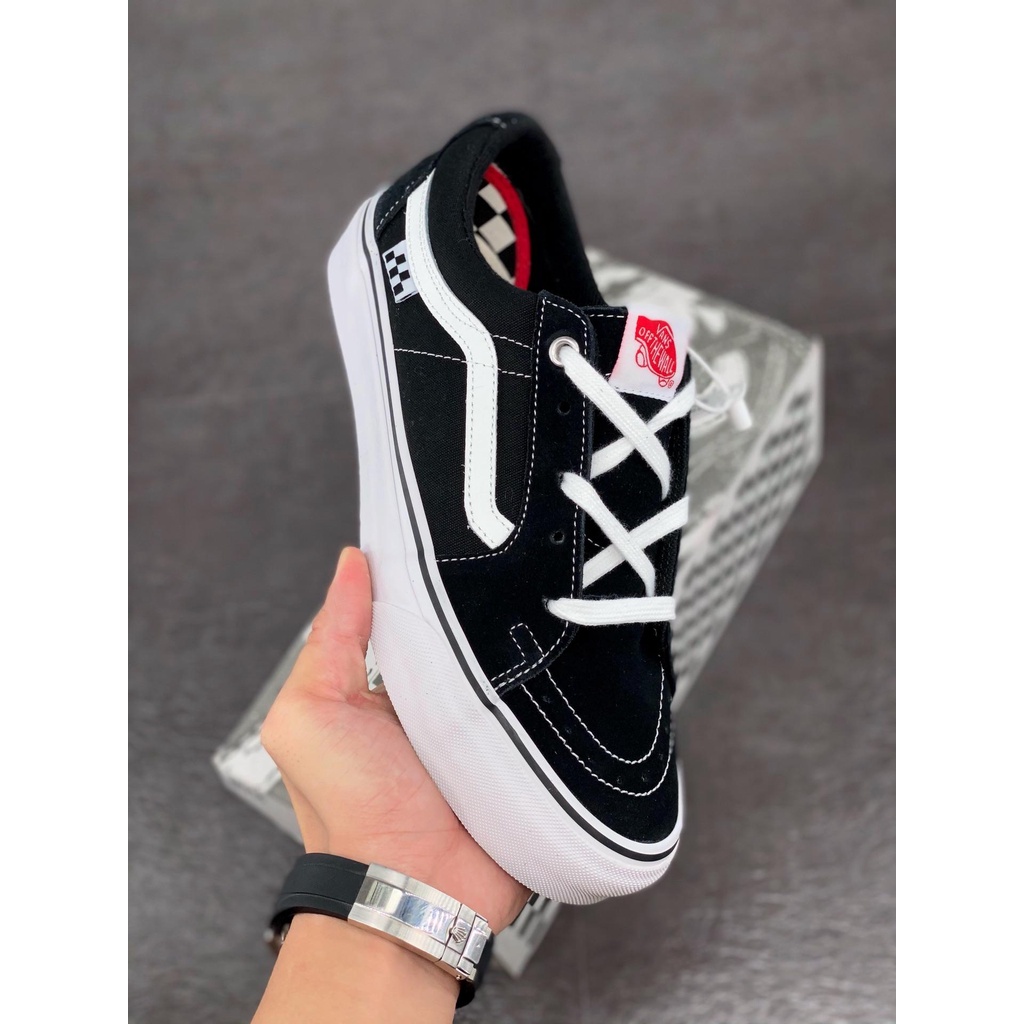 VANS SK8LOW PRO Vans black and white classic men's and women's