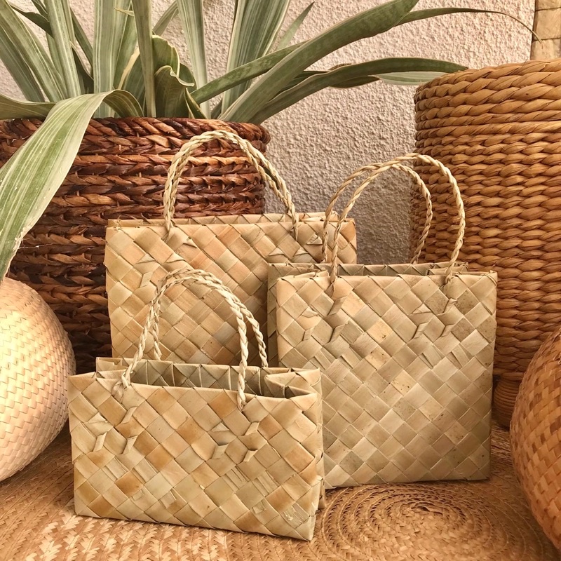 Native Pandan Bayong Bags for Packaging (On Hand) Shopee Philippines