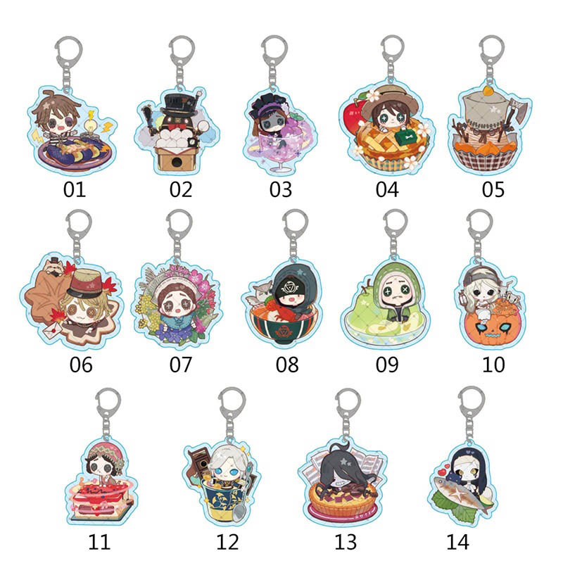 Identity V Keychain Acrylic Man Key Chain Aesop Carl Women Key Ring ...
