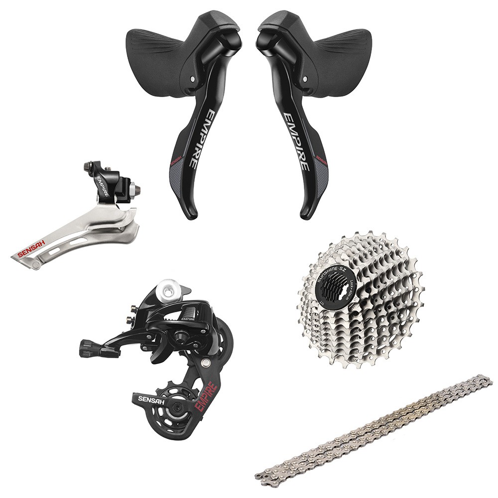 SENSAH EMPIRE Road Bike 2x11 Speed Bicycle Shifter Lever Rear Derailleur Cassette Flywheel X11 Chain Bikes Derailleur Groupset Shopee Philippines