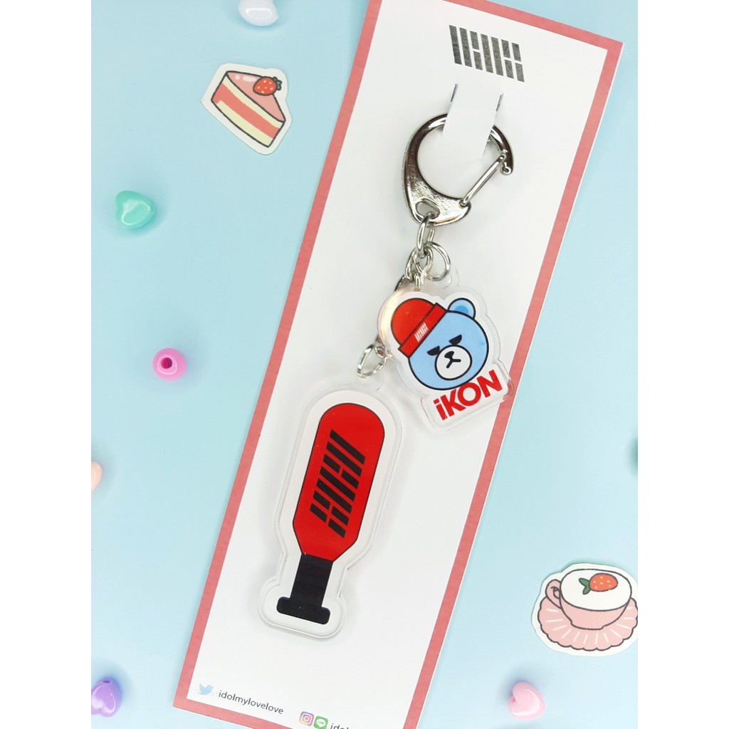 iKON : Keychain + PIN Lightstick & Fanart | Shopee Philippines