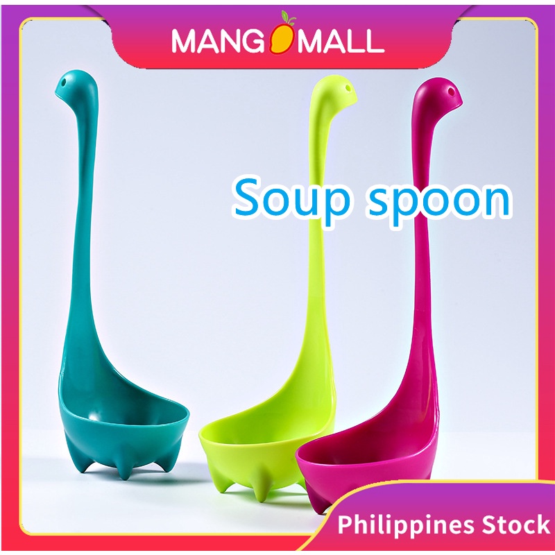 Creative Soup Spoon Cute Dinosaur Loch Ness Upright Spoon Nessie Soup Ladle  Kitchen Accessories