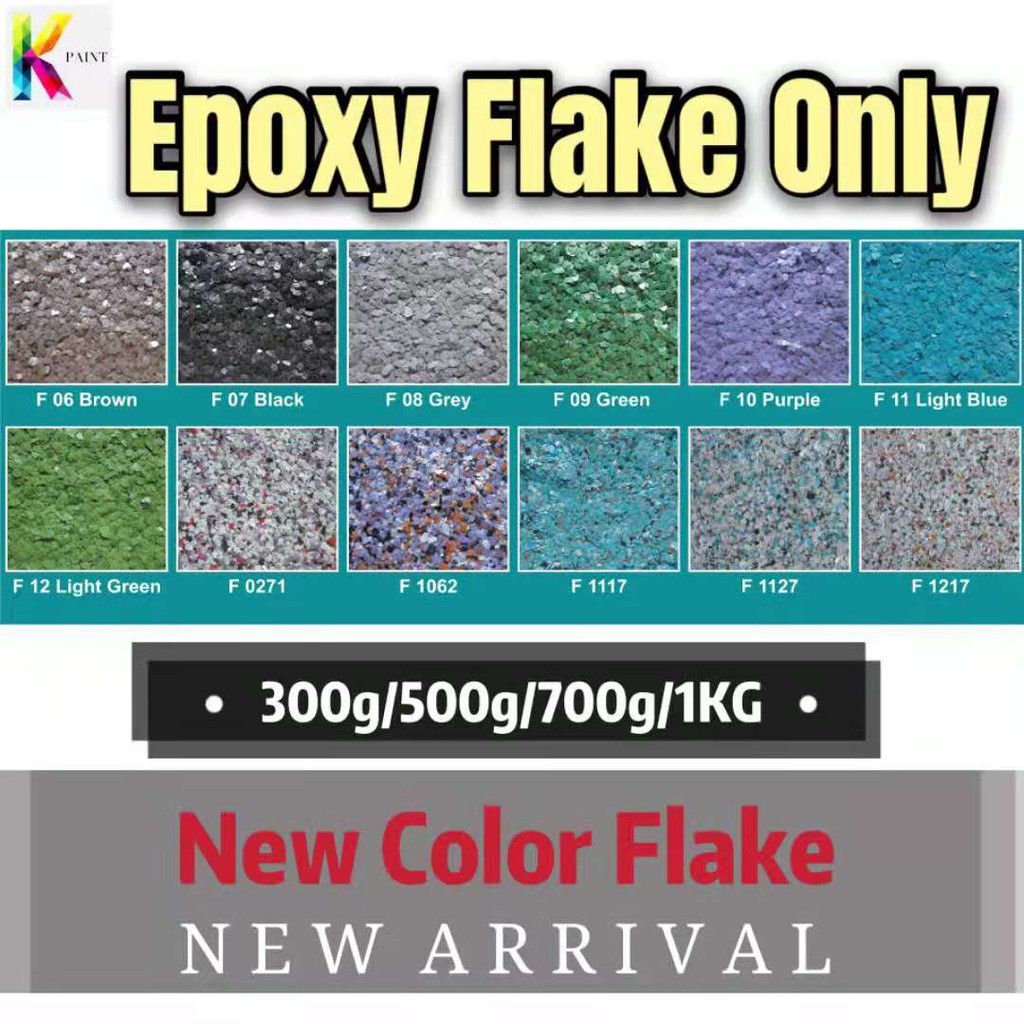 Epoxy Color Flake only (New color ) 300g/500g/700g and 1KG flake only ...