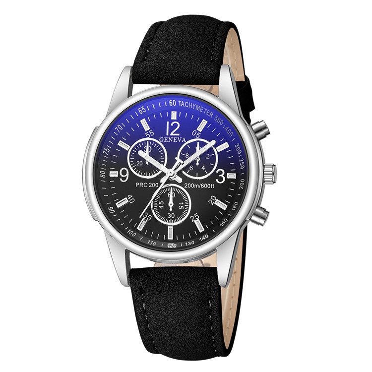 Geneva Mens Sport Fashion Watches Casual Leather Strap Quartz