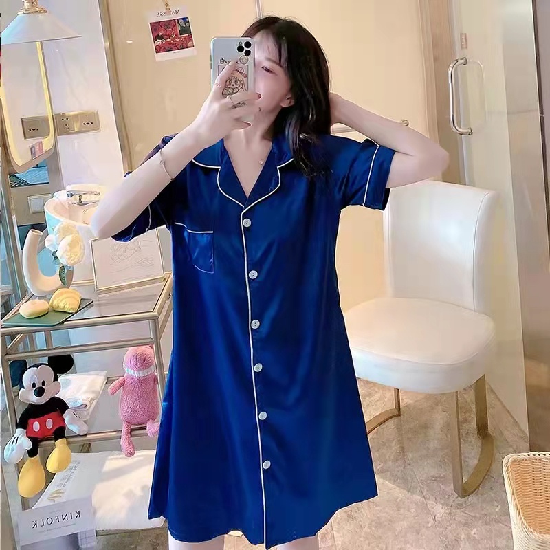 Cute Spaghetti Night Dress For Women Pajama Sleepwear Ruffle