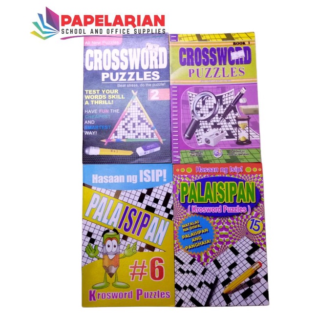 BOOKLET CROSSWORD PUZZLE (ENGLISH AND TAGALOG) Shopee Philippines