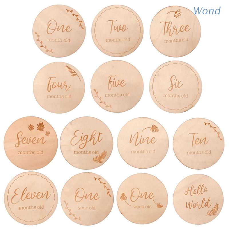 Baby Milestone Cards Newborn Baby Birth Monthly Growth Recording Cards ...