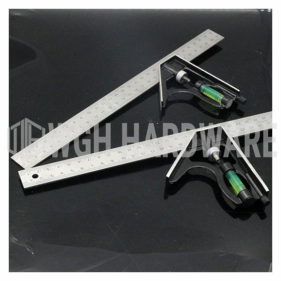 WGH Combination Square 300mm Steel L Square Angle Ruler Squala | Shopee ...