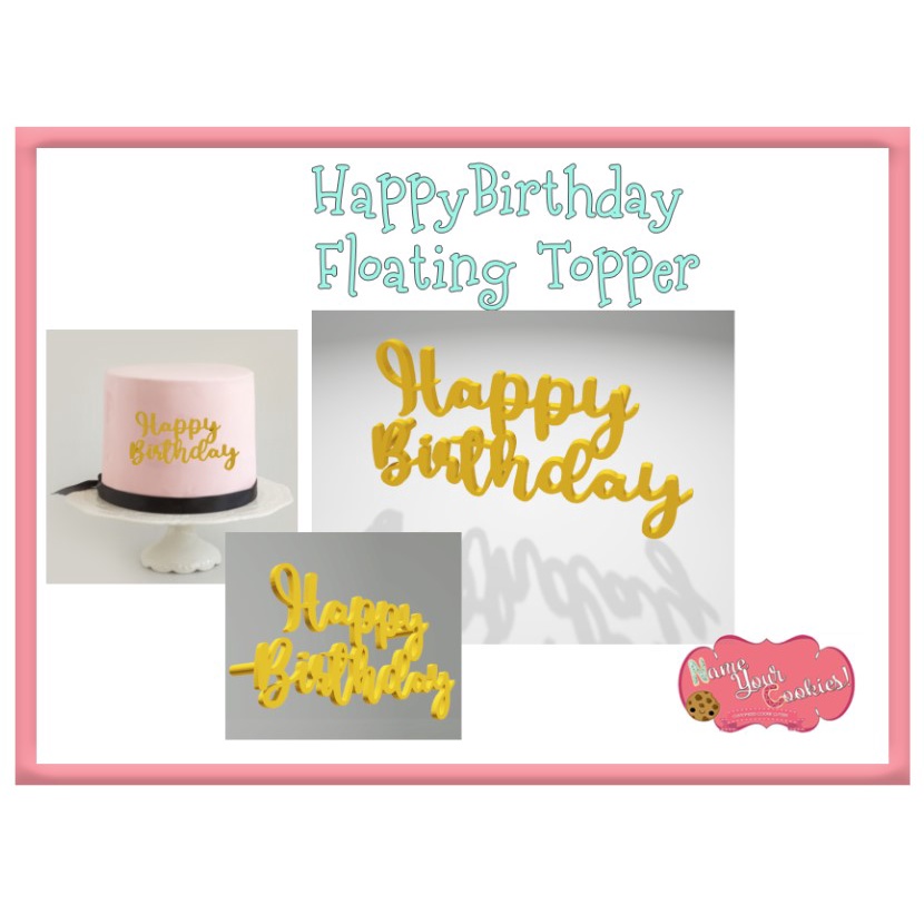 HAPPY BIRTHDAY FLOATING TOPPER (PLASTIC) | Shopee Philippines