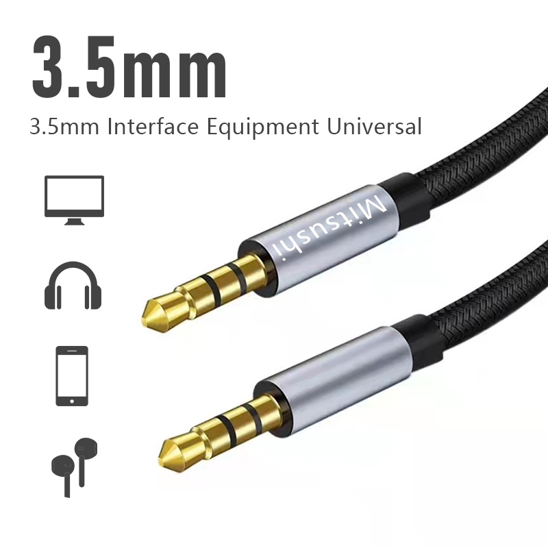 Rapow by Mitsushi Electronics CB08 Audio Cable 3.5mm Jack Aux Cable 3.5 ...