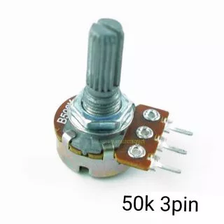 50k Ohm Poti Mono Log Potentiometer 6mm Achslänge 9mm Drehpotentiometer