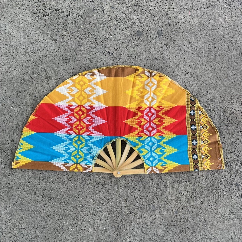Batik Hand Fan Pamaypay Souvenir Big / Davao Hand Fans Wholesale