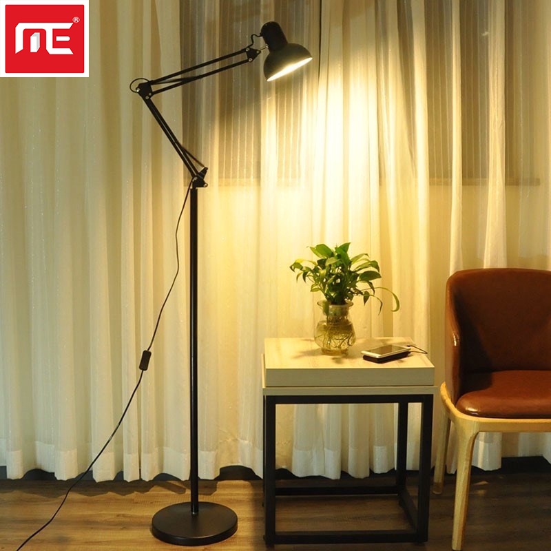 LED Floor Lamp Stand With Flexible Swing Arm For Living Room Bedroom