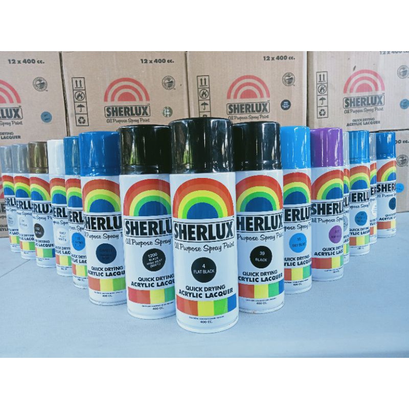 original SHERLUX All Purpose Spray Paint 400cc COD | Shopee Philippines
