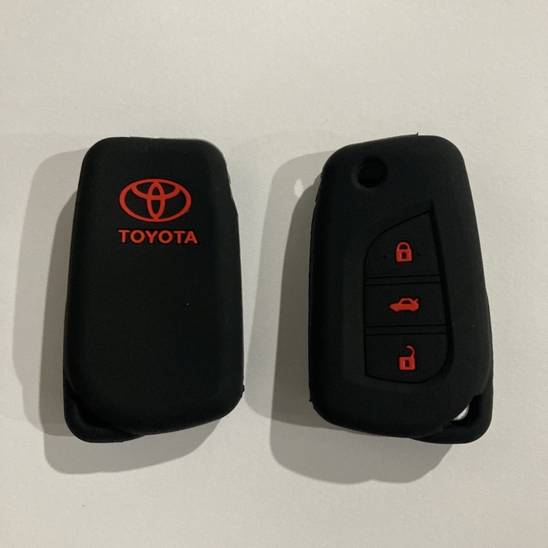 Silicon Car Key Remote Flipkey Cover for Toyota Fortuner, Hilux, Altis ...