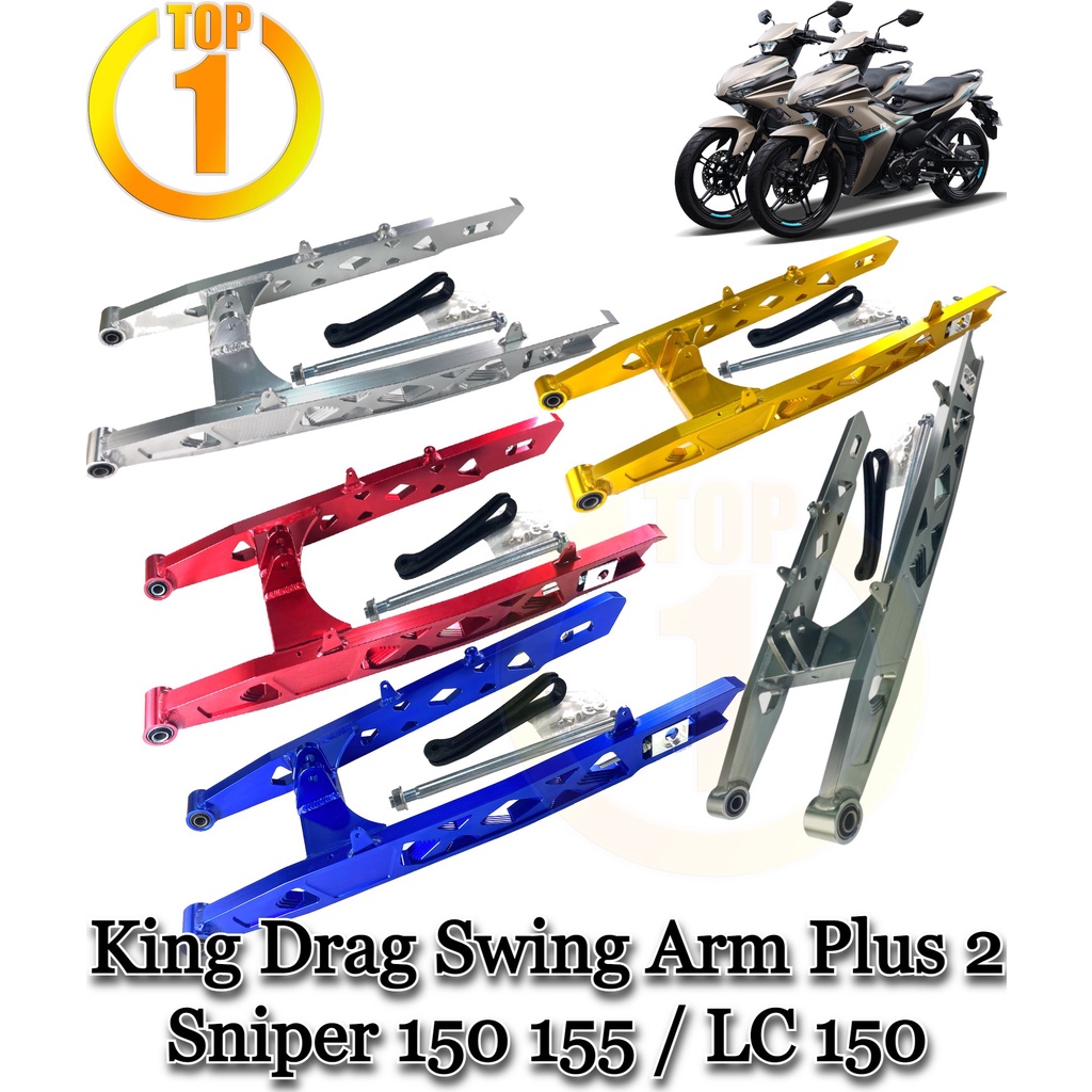 COD FULL CNC Alloy King Drag Swing Arm Plus 2 For Sniper 150/ 155 LC