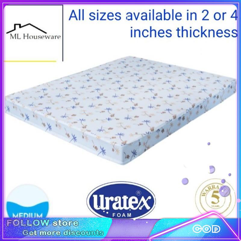 Uratex foam deals double size measurement