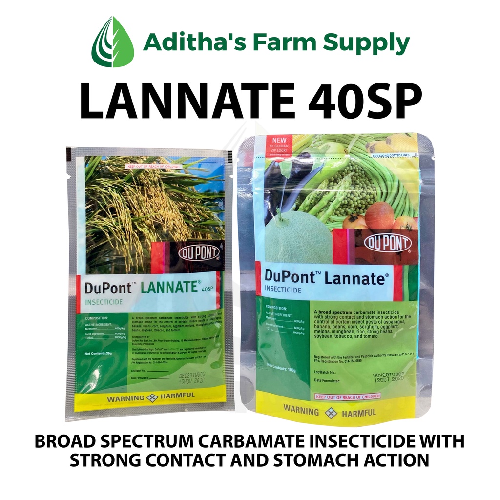 DuPont Lannate 40SP (Broad Spectrum Carbamate Insecticide) 25 grams
