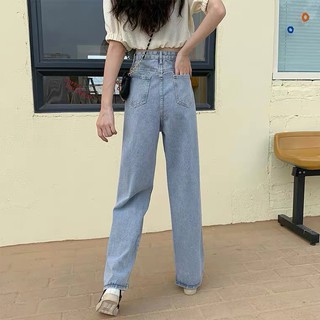 Korean women jeans highwaist straight wide leg pants ( Sergio Vittorio ...