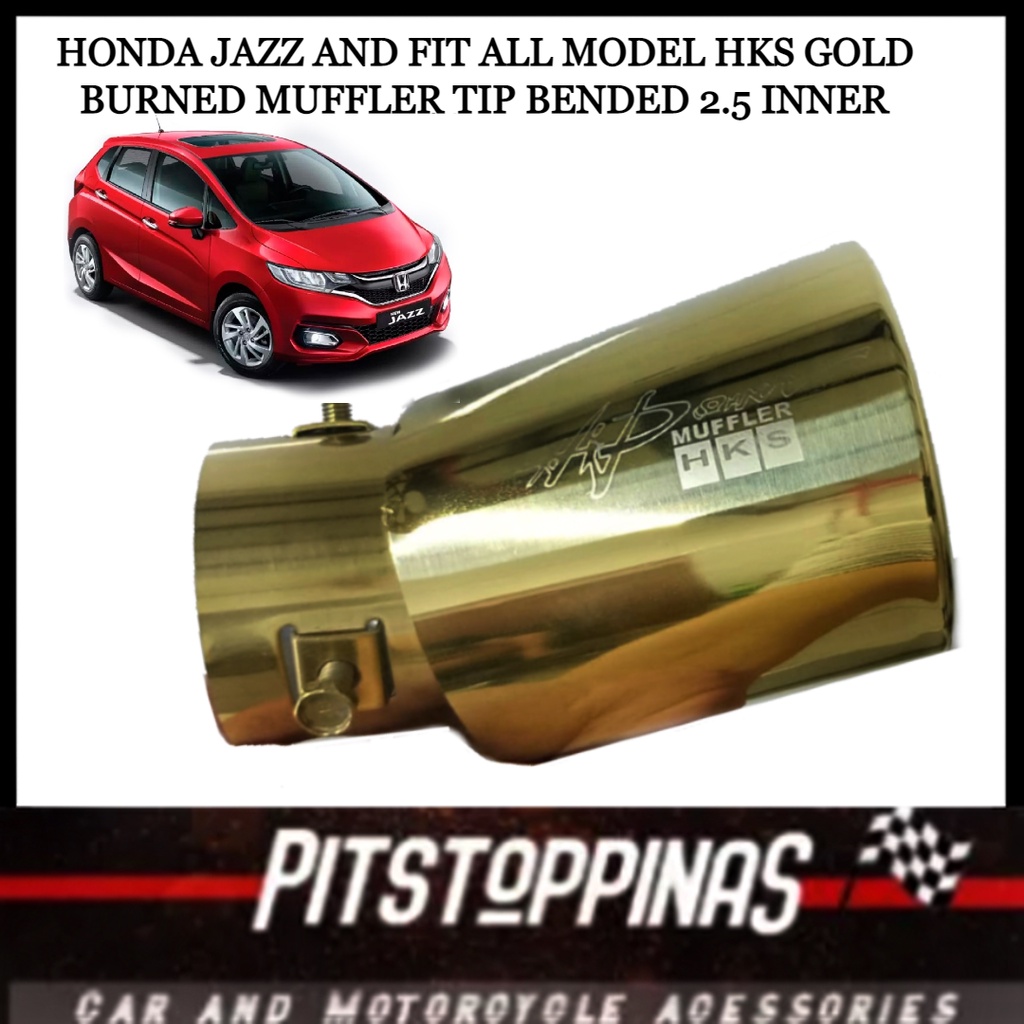 HONDA JAZZ GOLD MUFFLER TIP HKS 2.5 INCHES FIT ALL MODEL Shopee