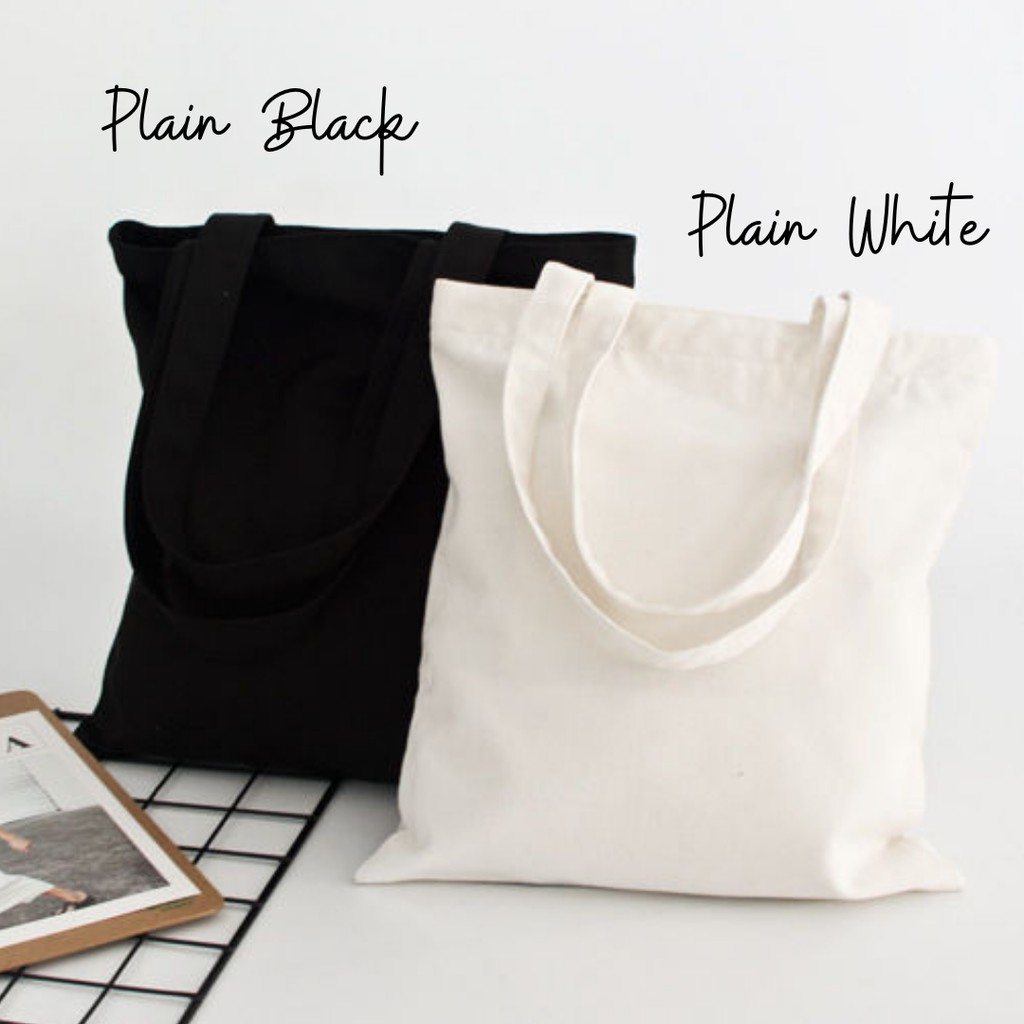 Shop tote bag plain white for Sale on Shopee Philippines