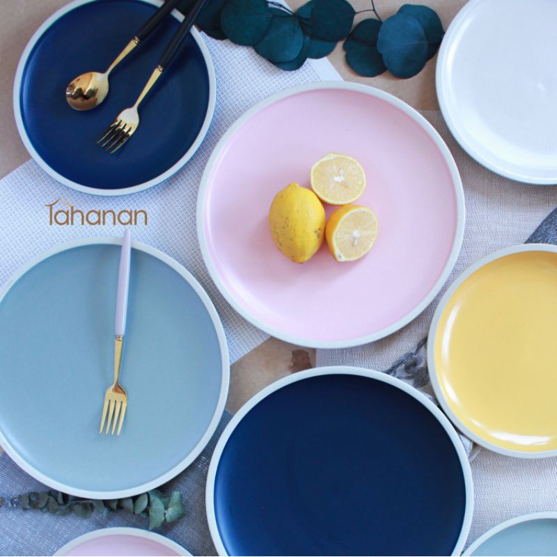 Tahanan Morandi Colored Modern Nordic Ceramic Dinnerware Western