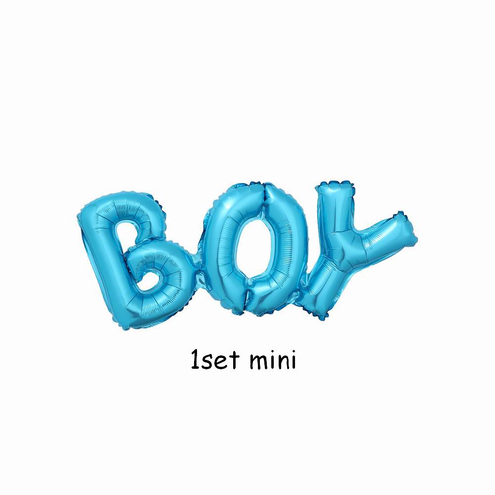 Ready Stock Blue Pink One Boy Rose Gold Girl Letter Foil Balloons Baby ...