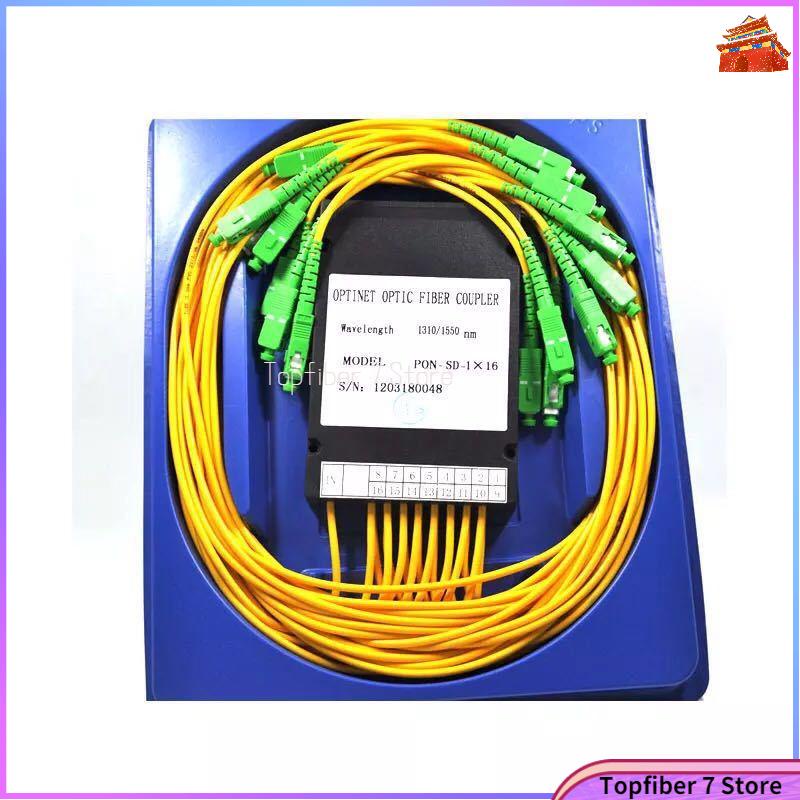 1X16 SC /APC Fiber Optic FTTH Splitter FBT Optical Coupler 1:16 SC APC ...