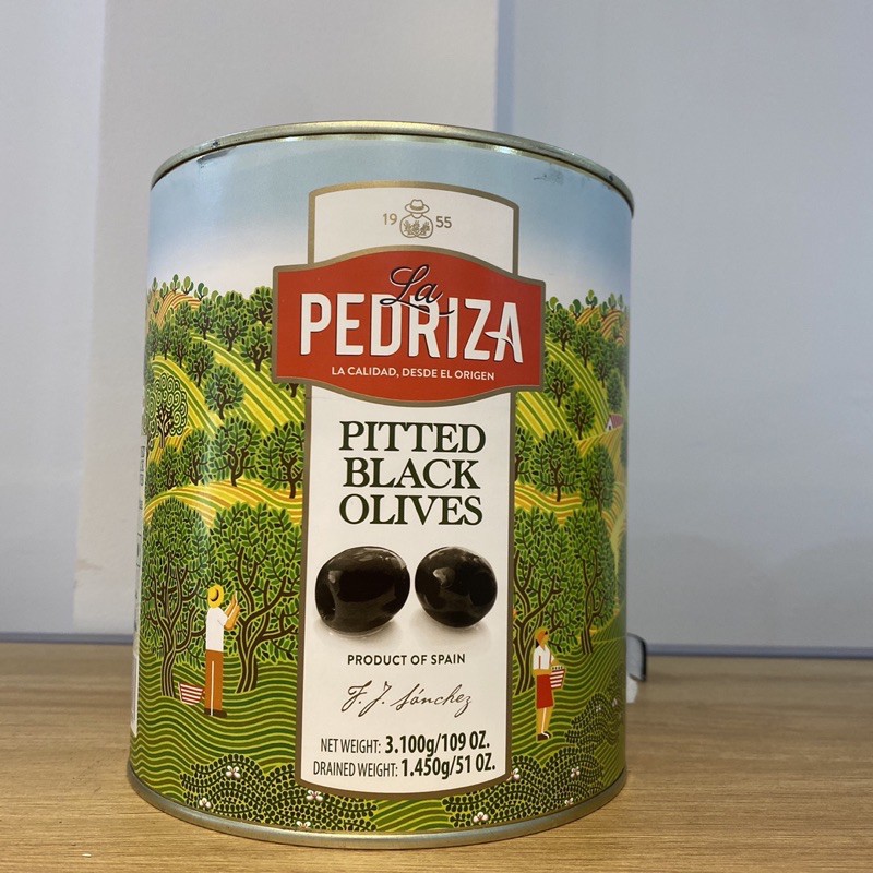 Pitted Black Olives La Pedriza Black Olives Pedriza Seed Separated Black Olives 3kg Shopee