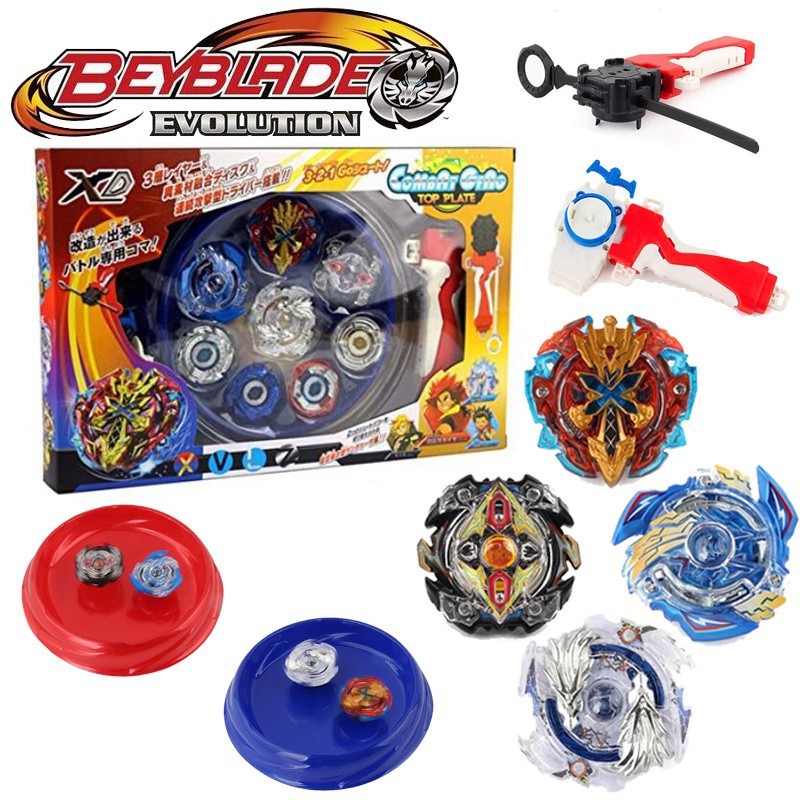 4PCS Set Alloy Fighting Gyroscope With Launcher Stadium Beyblade Burst Toy Shopee Philippines