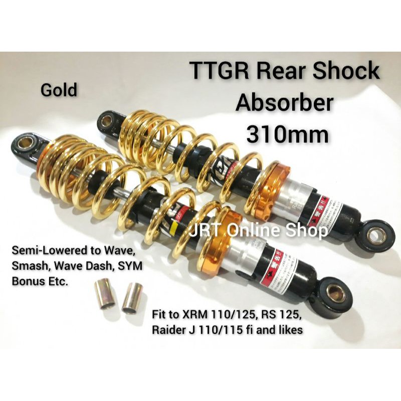 TTGR Rear Shock Absorber 310mm Gold | Shopee Philippines