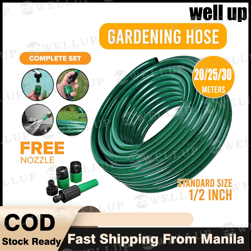 Garden Hose 20/25/30 Meter Cleaning Heavy Duty PVC with Free Water Hose ...