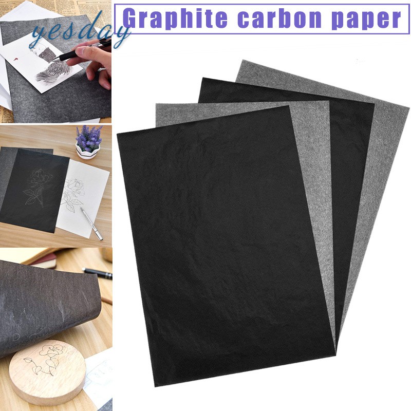 25 Sheets 9 x 13 Graphite Transfer Tracing Carbon Paper, for Drawings and  Photos onto Wood, Paper, Canvas