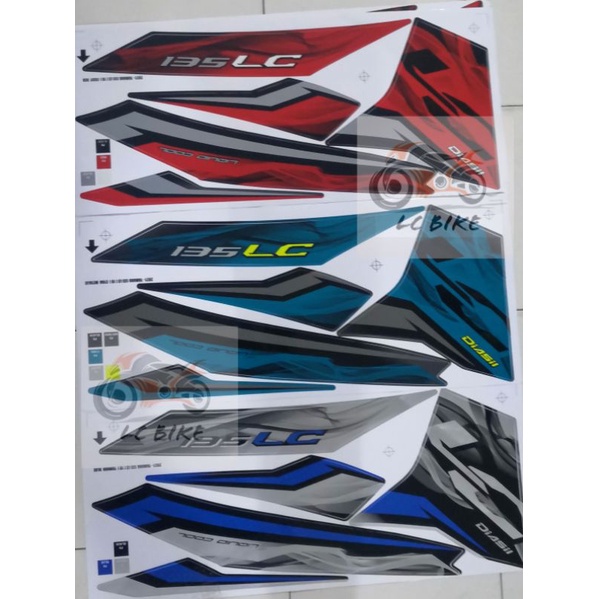 LC135 NEW V2 - V7 2021 BODY STRIPE STICKER STRIKE | Shopee Philippines