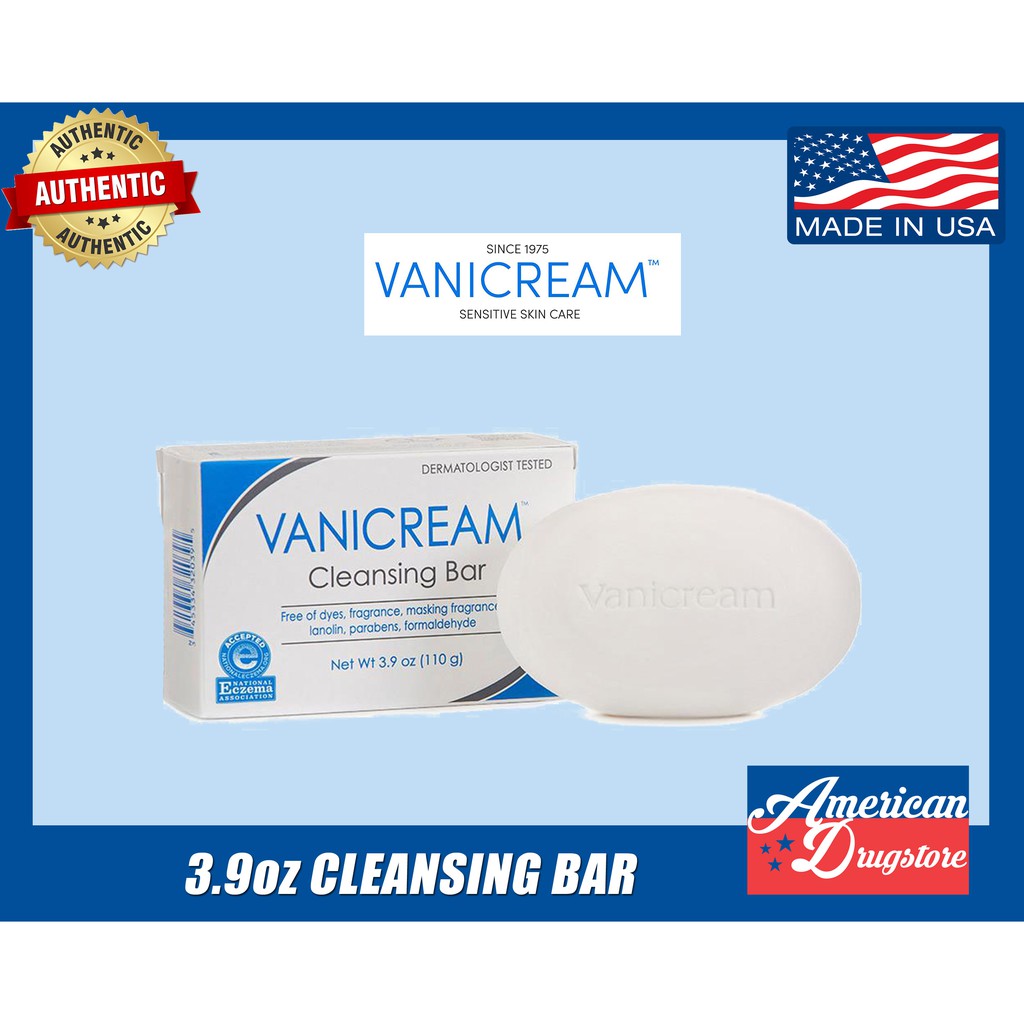 Vanicream Z-Bar Medicated Cleansing Bar for Sensitive Skin Maximum OTC online Stren