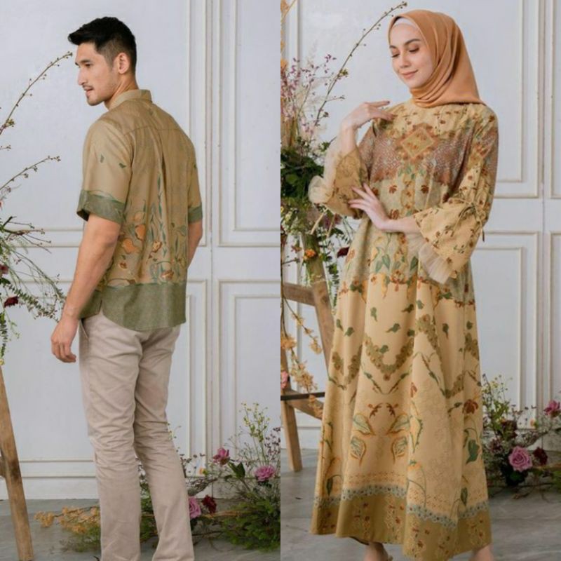 Dhanar Shirt Brown L & Maharani Dress Brown S by Geulis (TITIPAN ...