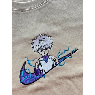 Hunter x Hunter Killua Anime Embroidered Unisex Embroidered Embroidery Anime  Shirt