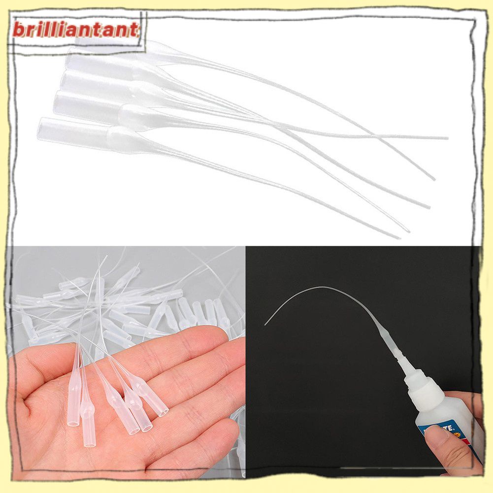 100 Pcs Glue MicroTips Crafting Precision Applicator Glue Extender