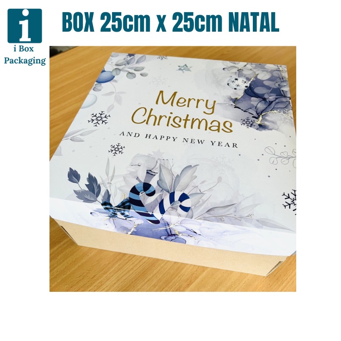 [ 5 Pcs ] Christmas Box Cake Box Lapis Legit Box Cake Pudding Bon ...