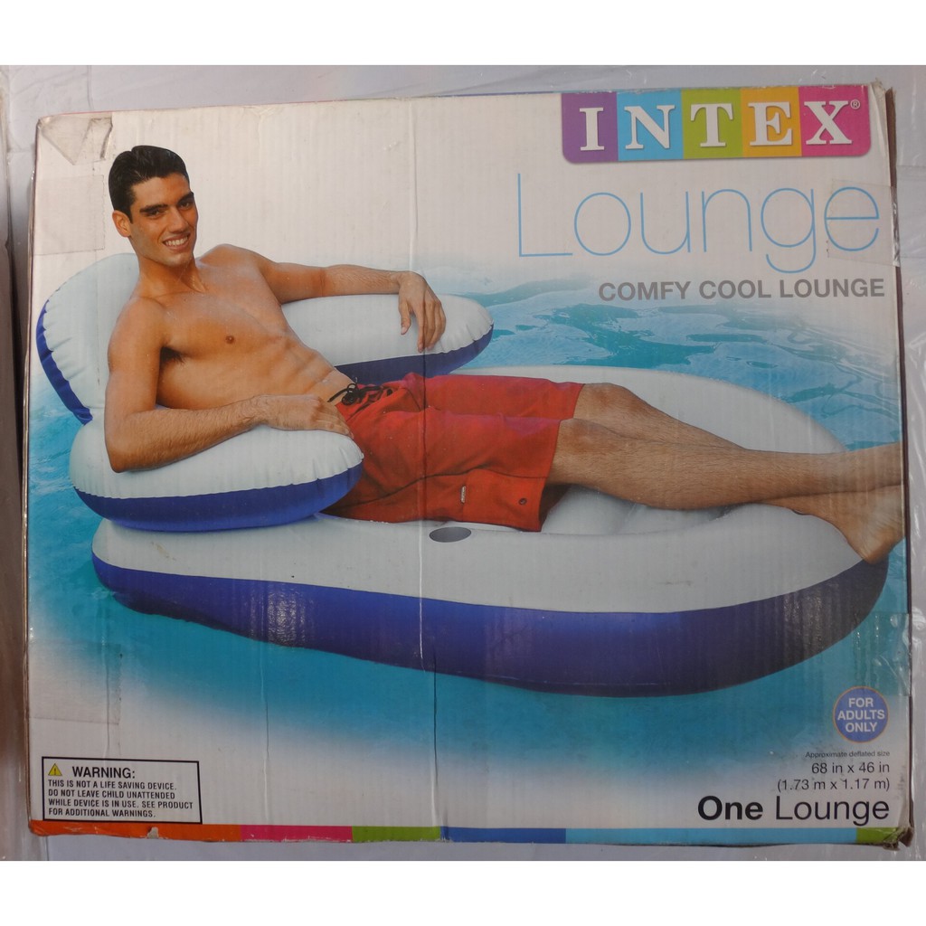 Intex Inflatable Comfy Cool Lounge Float NewUSA | Shopee Philippines