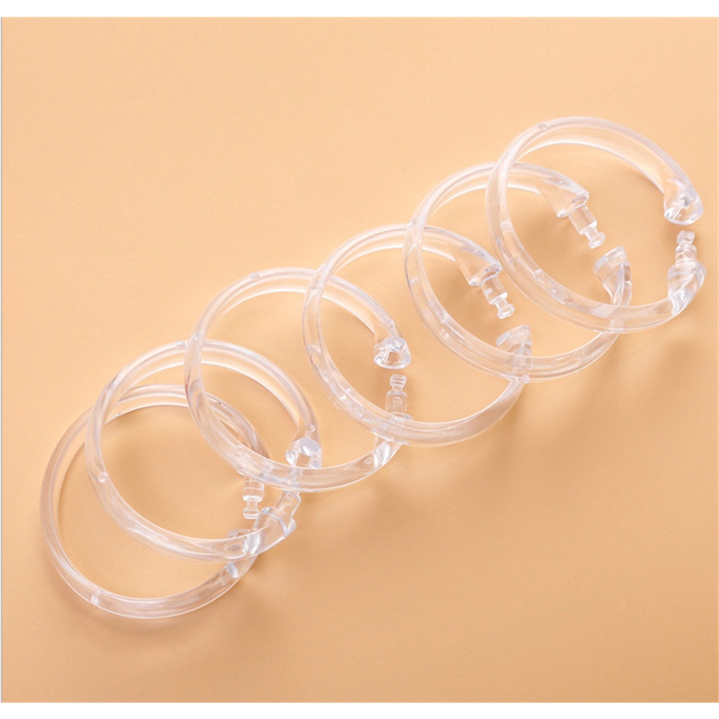 Creative Transparent Shower Curtain Ring OCurtain Hook Transparent