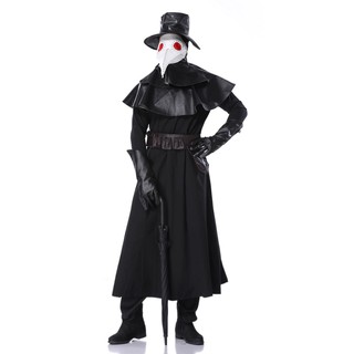 maskNew Anime Plague Doctor Cosplay Costume Hooded Robe Terror Mask Hat ...