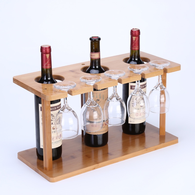 Wood glass store holder