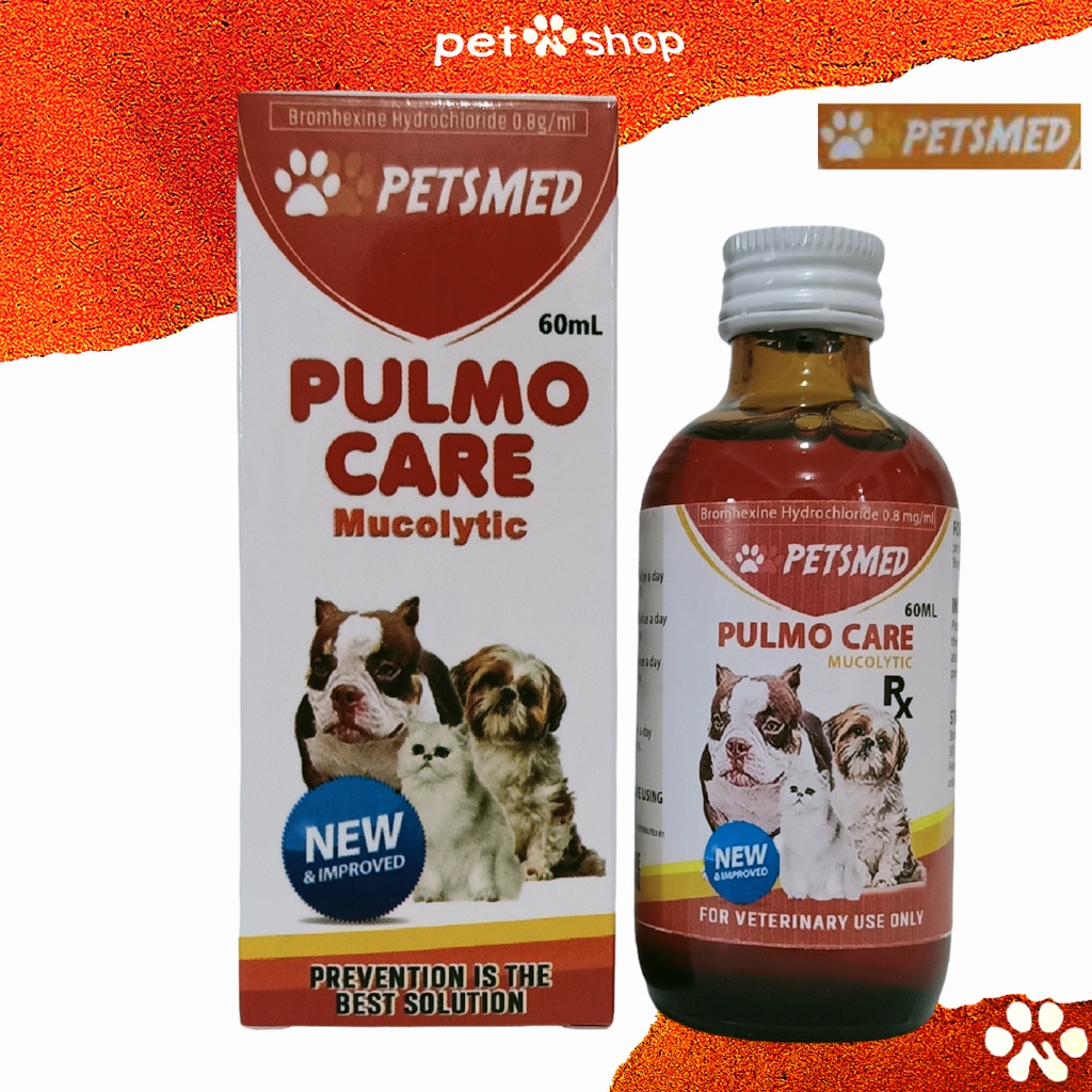 Petsmed Pulmo Care Mucolytic Syrup 60ml Shopee Philippines