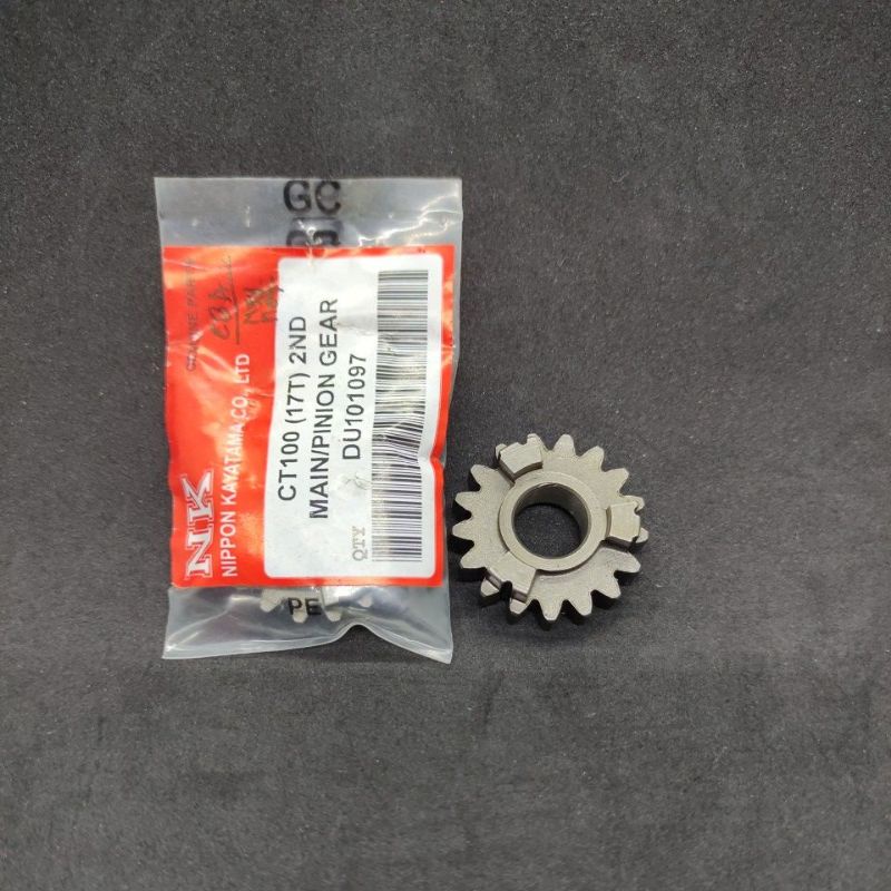 Bajaj CT100 Main Pinion Gear (17T) 2ND ORIGINAL JAPAN DU101097