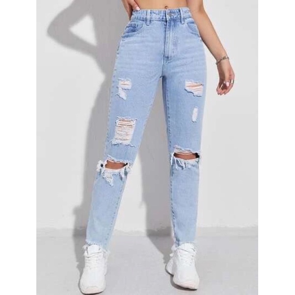 Maong best sale ripped jeans