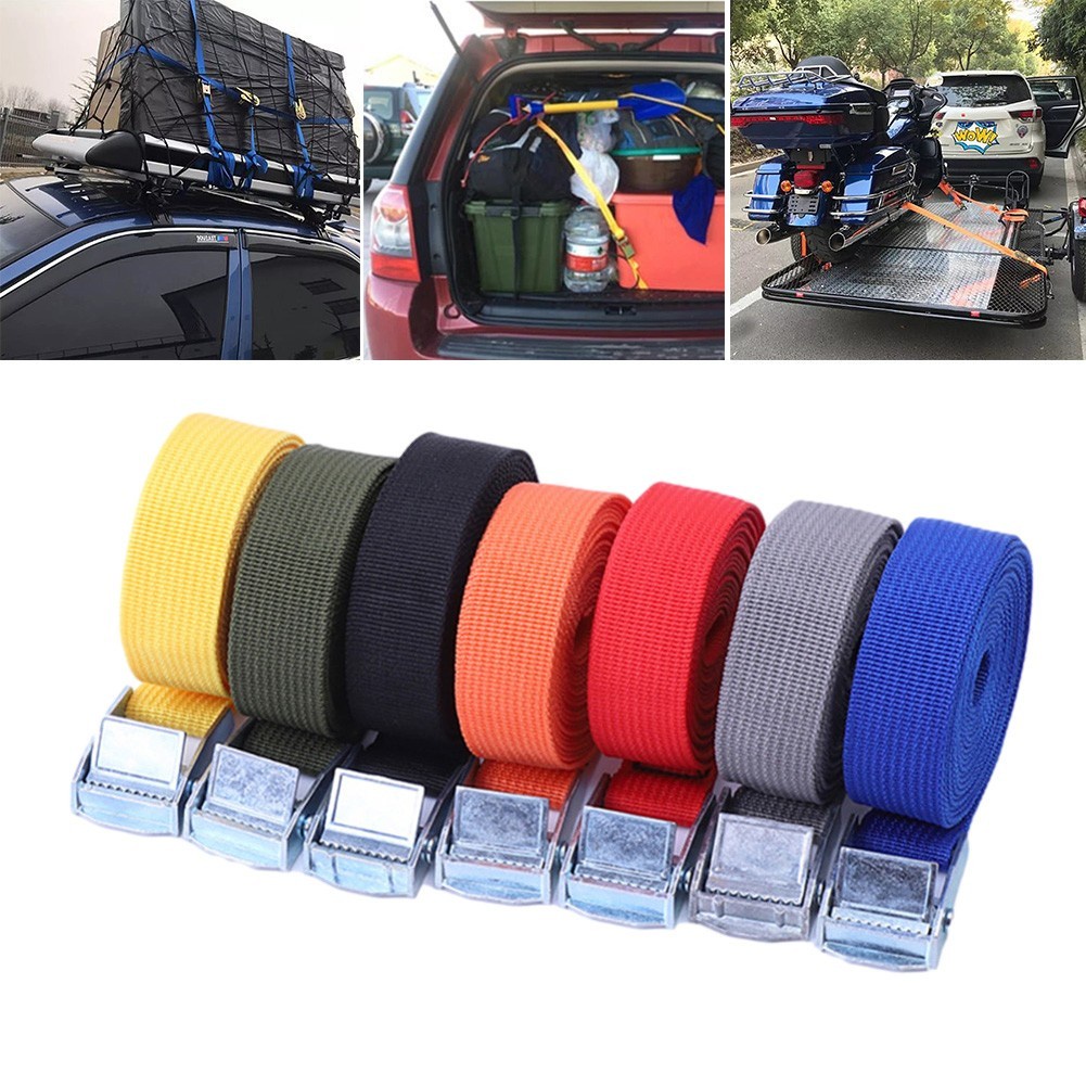 Lashing Strap Quick Release Tie 1pc 25mm X 2M 2M Cam Buckle Cargo Down
