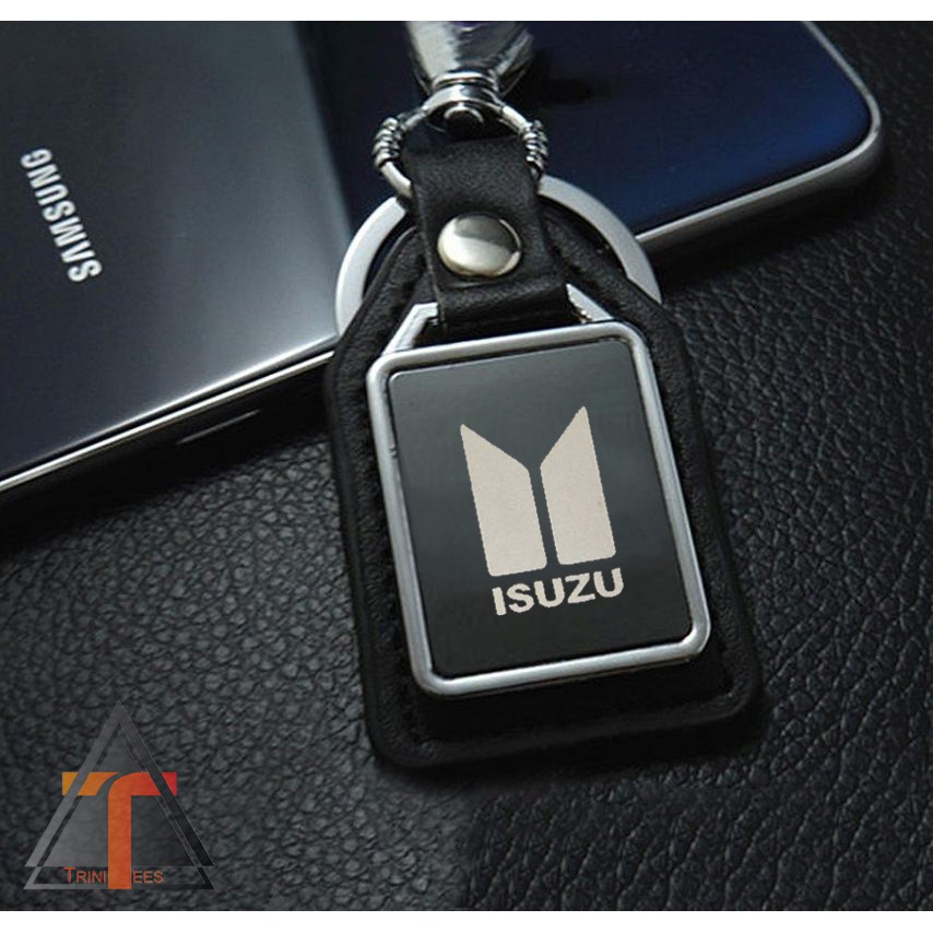 CK-05 ISUZU Car Keychain High Grade Genuine Leather and Metal | Shopee ...