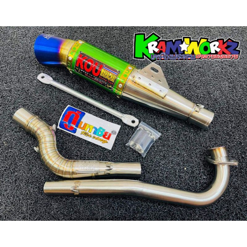 KOU GP STYLE EXHAUSTfor RAIDER150/XRM125/WAVE125 | Shopee Philippines
